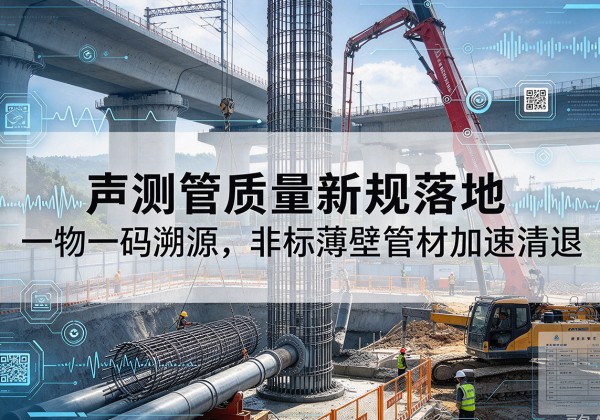 弓长岭声测管质量新规落地，一物一码溯源，非标薄壁管材加速清退